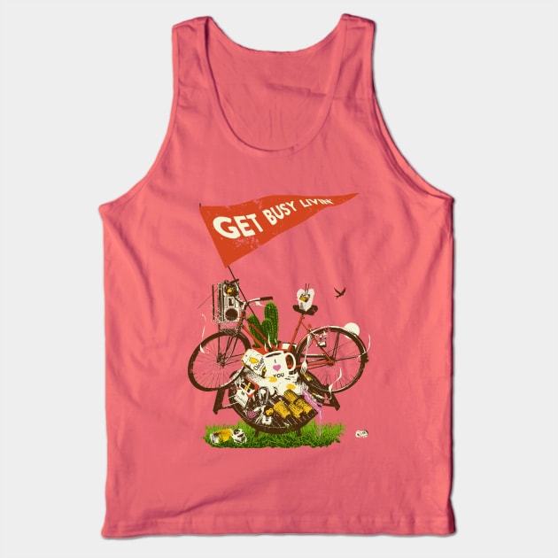 GET BUSY LIVIN Tank Top by Showdeer